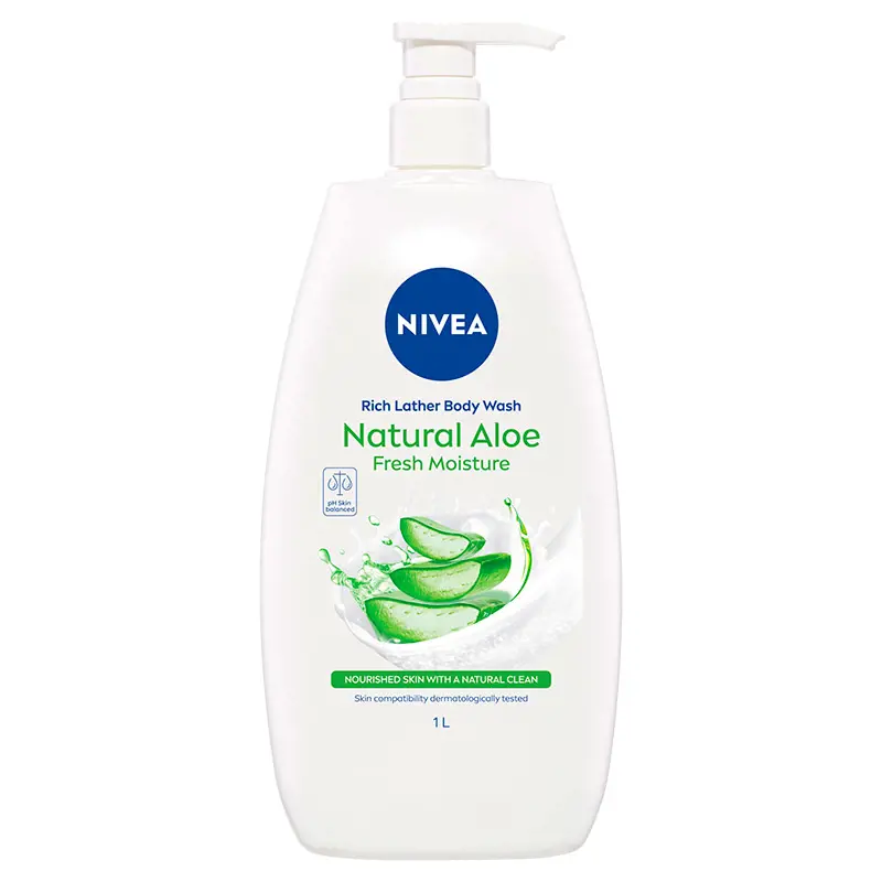 Nivea Rich Moisture Creme with Natural Aloe Body Wash 1 Litre - Chemist  Discount Centre