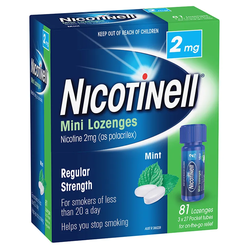 Nicotinell Mini Lozenge Regular Strength 2mg 81 Pack